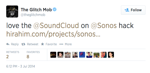 Screenshot of a tweet from The Glitch Mob